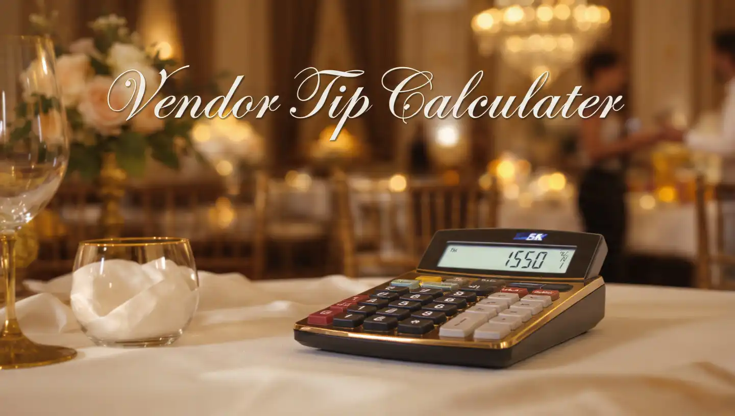 Wedding Vendor Tip Calculator